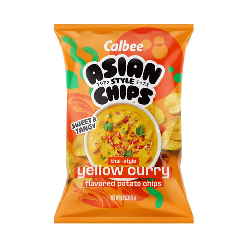 Calbee Asian Style Chips Thai Yellow Curry Flavor, 170g Calbee