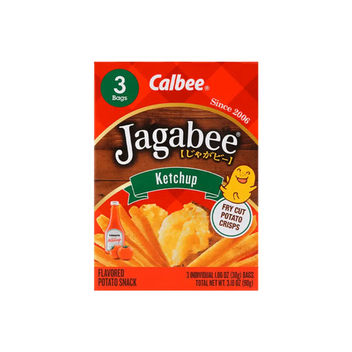 Calbee Jagabee French Fries Sticks Ketchup Flavor, 90g Calbee