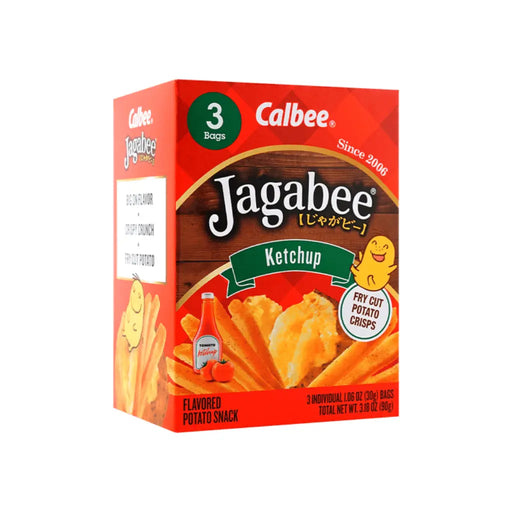 Calbee Jagabee French Fries Sticks Ketchup Flavor, 90g Calbee