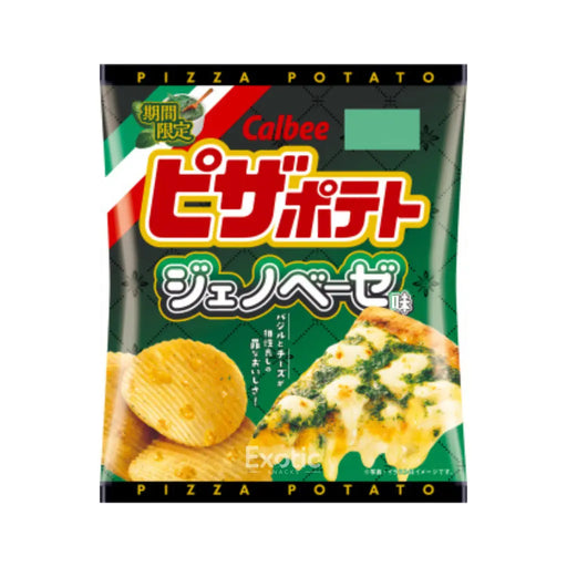 Calbee Pizza Pesto Genovese Flavored Chips, 57g Calbee