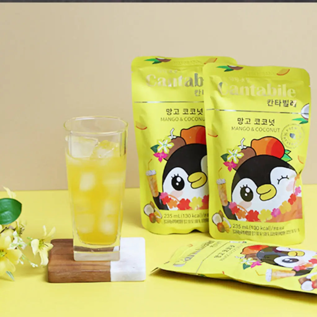 Cantabile Korean Pouch Drinks 230ml Exotic Snacks Company