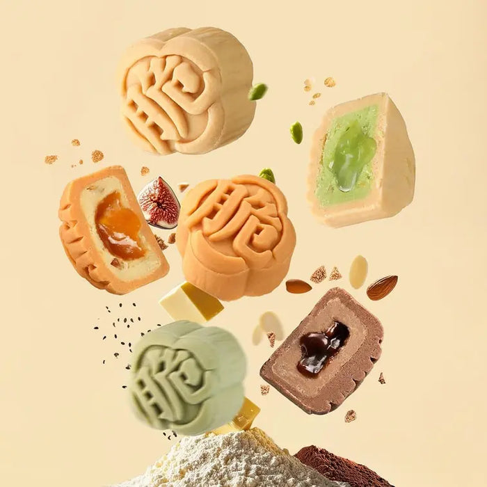 Carp Encounter Three-Layer Mooncake Gift Box, 12pcs 23 oz Exotic Snacks Company