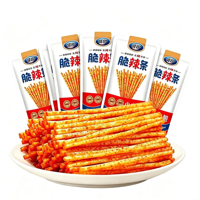 Crispy Latiao Strips Spicy, 5 Pack*14g TXFOOD