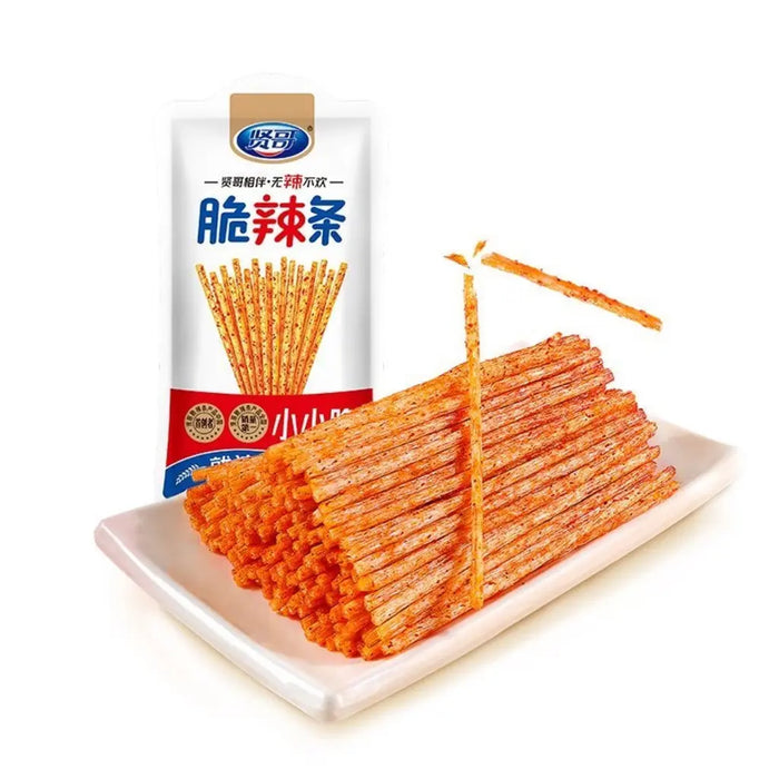 Crispy Latiao Strips Spicy, 5 Pack*14g TXFOOD