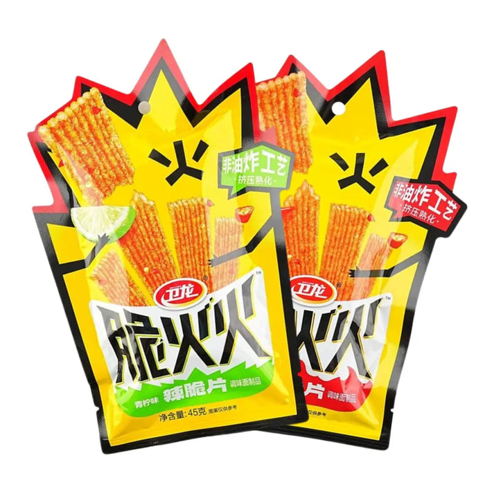 Crispy Latiao, Spicy Wheat Flour Strips Chili Snack, 48g Weilong