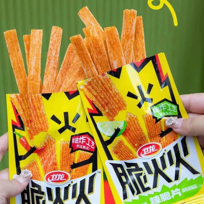 Crispy Latiao, Spicy Wheat Flour Strips Chili Snack, 48g Weilong