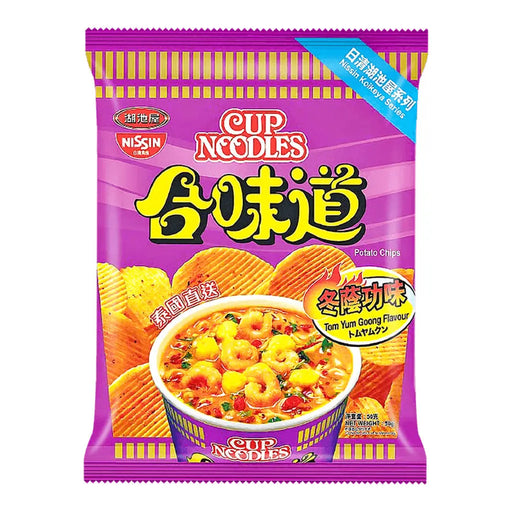 Cup Noodle Chips - Tom Yum Goong Potato Flavor - 50g Nissin
