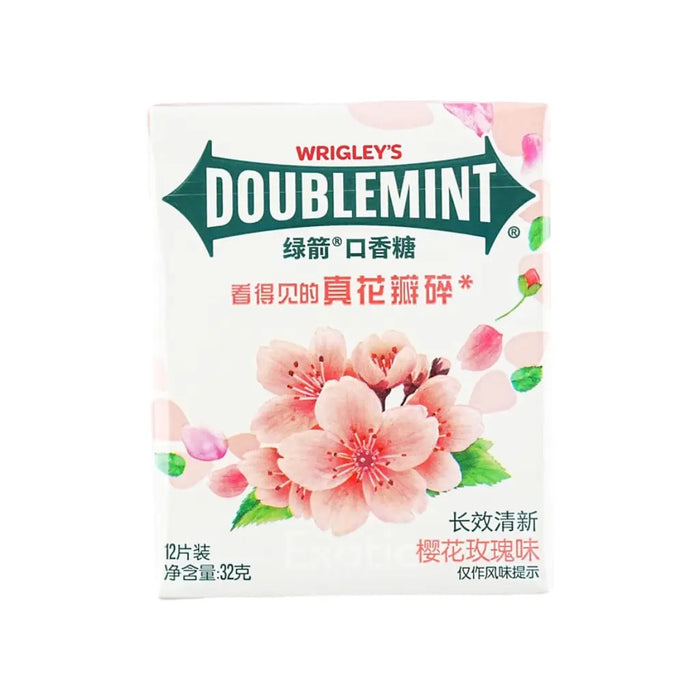 Doublemint Floral Flavor 12 Piece Chewing Gum, 32g Doublemint