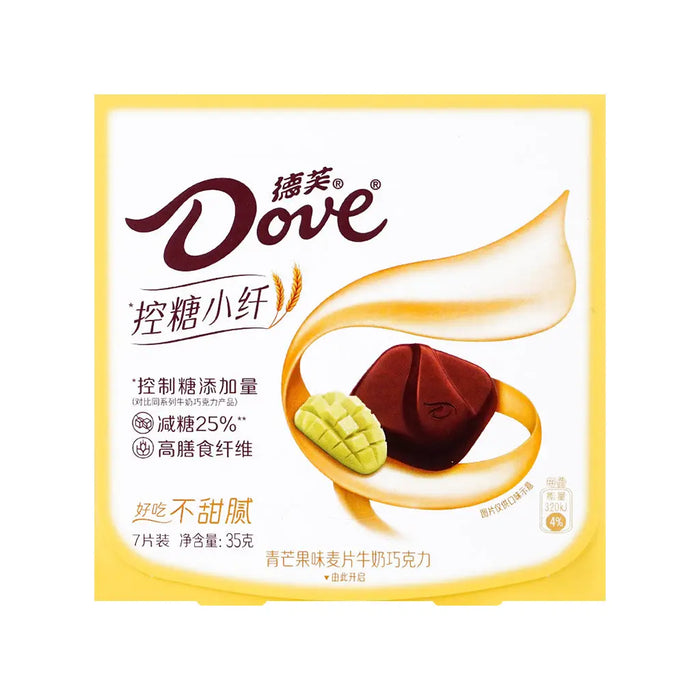 Dove Premium Green Mango Flavored Oat Milk Chocolates - 35g Dove