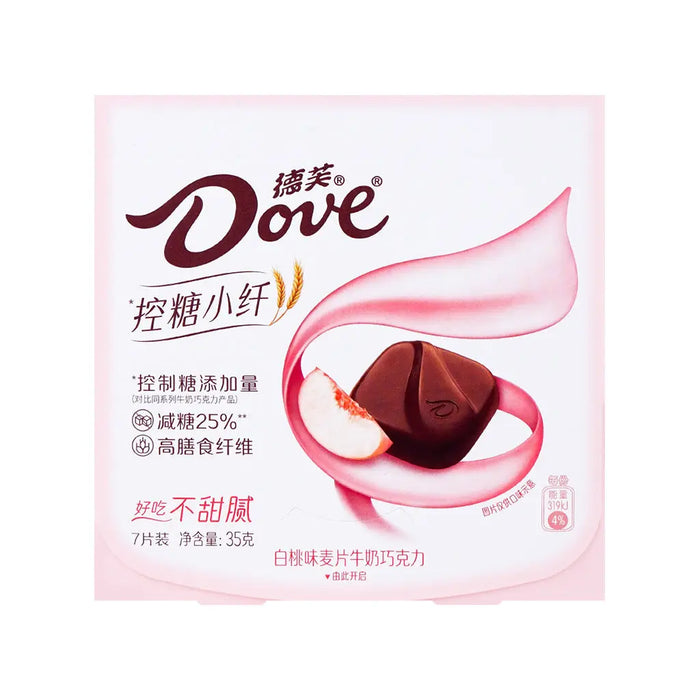 Dove Premium White Peach Flavored Oat Milk Chocolate - 35g Dove