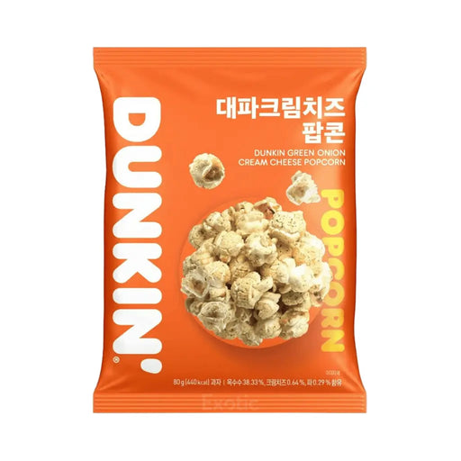 Dunkin Green Onion Cream Cheese Popcorn, 80g Dunkin Donut