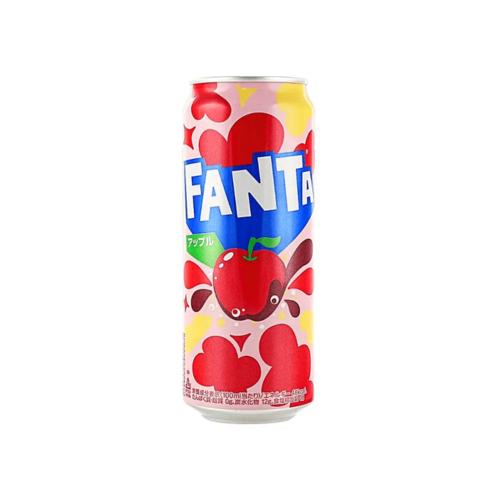 Fanta Apple Flavor Soda Can, 500ml (Japan) Fanta