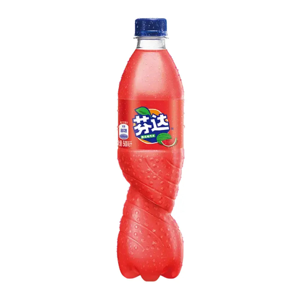 Fanta Watermelon Flavored Soda 500ml Exotic Snacks Company
