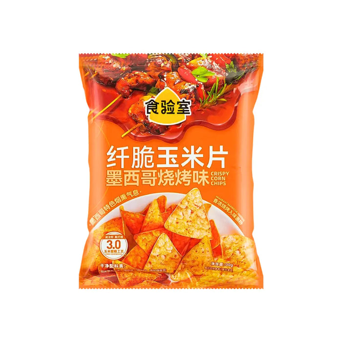 Food Laboratory Mexican BBQ Flavor Corn Chips, 30g Food Laboratory