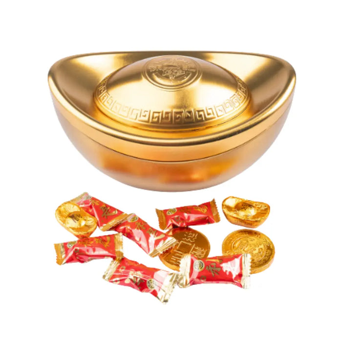 Gold Ingot Chocolate & Lucky Candy Box, 200g HSUFUCHI