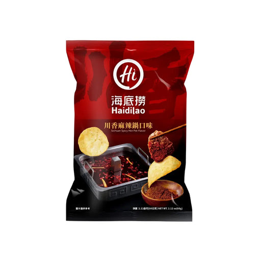 HaiDiLao Sichuan Spicy Hot Pot Flavor Potato Chips, 60g HaiDiLao
