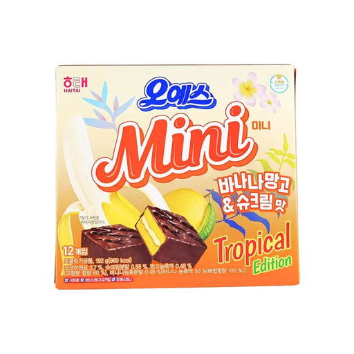 Haitai Oh Yes! Banana, Mango, and Custard Cream Flavor Cakes, 192g Haitai