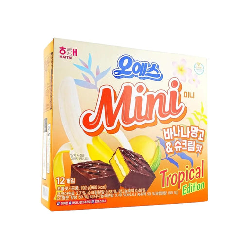 Haitai Oh Yes! Banana, Mango, and Custard Cream Flavor Cakes, 192g Haitai