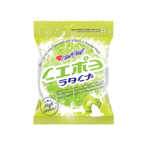 Hartbeat Salty Lemon Lime Candy, 100g Hartbeat