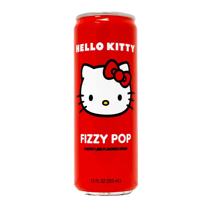 Hello Kitty Cherry Lime Fizzy Pop Drink - 12oz Sanrio