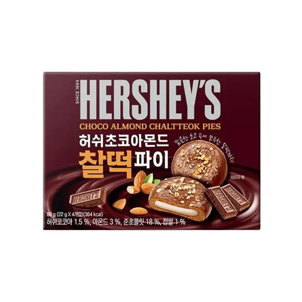 Hershey Choco Almon Chaltteok, Rice Cake Chocolate Pie, 88g — Exotic ...