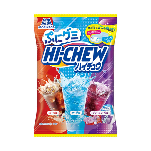 Hi-Chew Triple Soda Flavor Soft Candy, 68g Morinaga