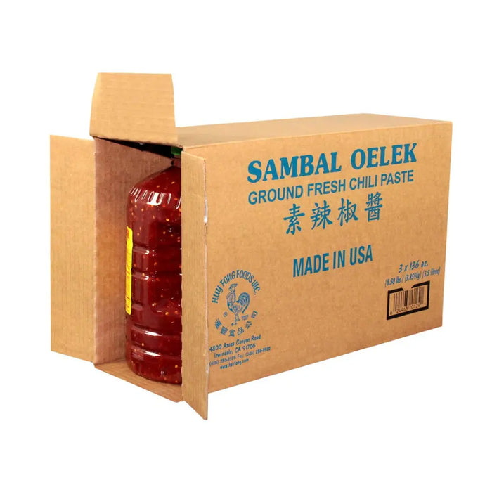 Huy Fong Sambal Oelek Fresh Chili Paste, 8.5lbs, Case of 3 Huy Fong Foods, Inc.