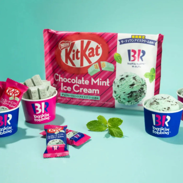 Japanese KitKat Baskin Robin Chocolate Mint Ice Cream Flavor Exotic Snacks Company