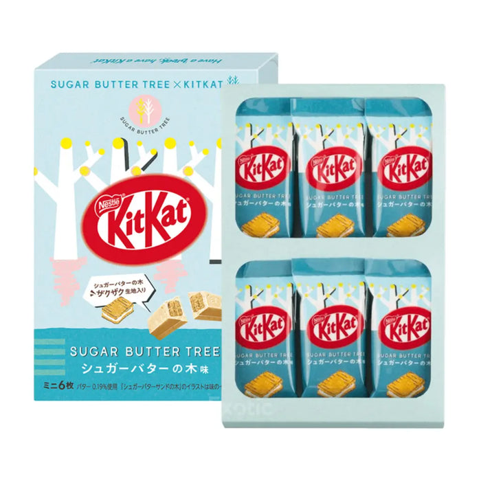 Japanese KitKat x Sugar Butter Tree Premium Chocolate Wafers, 6pc Exotic Snacks Company