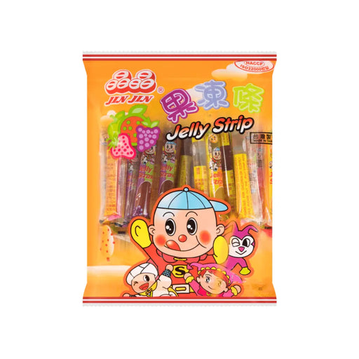 JingJing Jelly Filled Straws Assorted Flavors, 200g JingJing