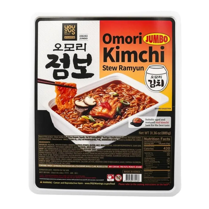 Jumbo Omori Kimchi Stew Ramen 8 Servings, 889g GS 25 YOUUS