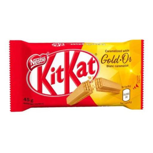 KitKat Gold Caramelized White Chocolate Bar, 45g Exotic Snacks Company