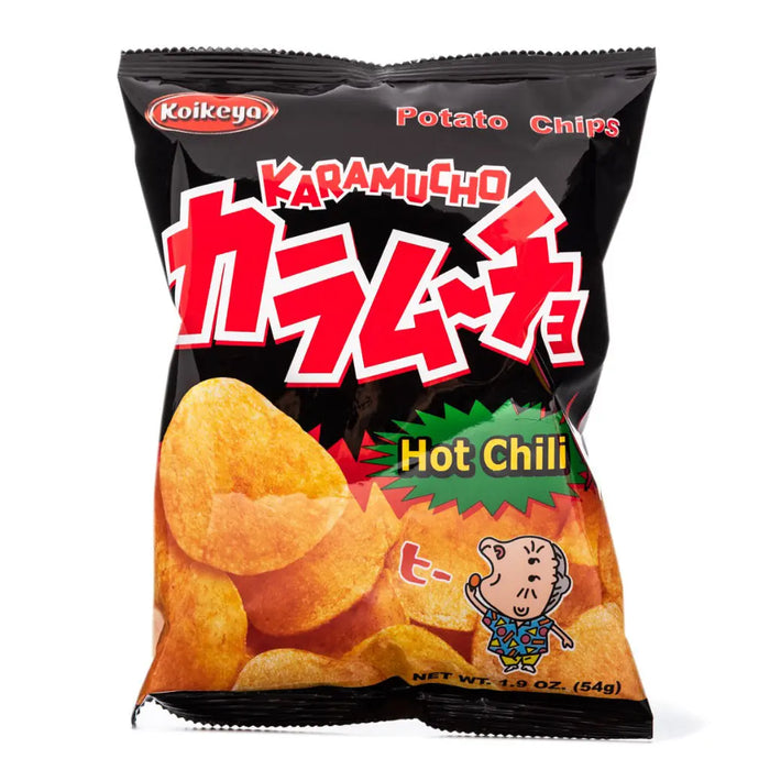 Koikeya Spicy Hot Chili Flavor Potato Chips - 65g Koikeya