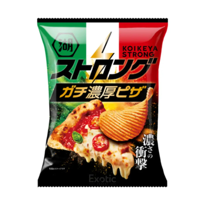 Koikeya Strong Cheese Tomato Basil Gachi Pizza Potato Chips, 52g