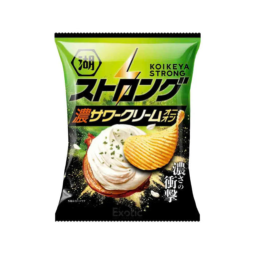 Koikeya Strong Special Sour Cream Onion Flavor Potato Chips, 55g Koikeya