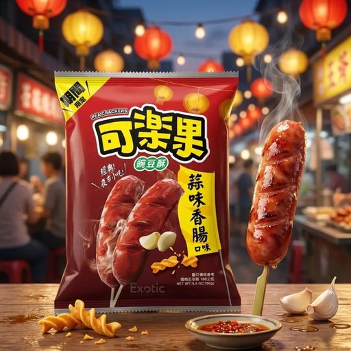 Koloko Twisted Crackers Garlic Sausage Flavor, 160g Koloko