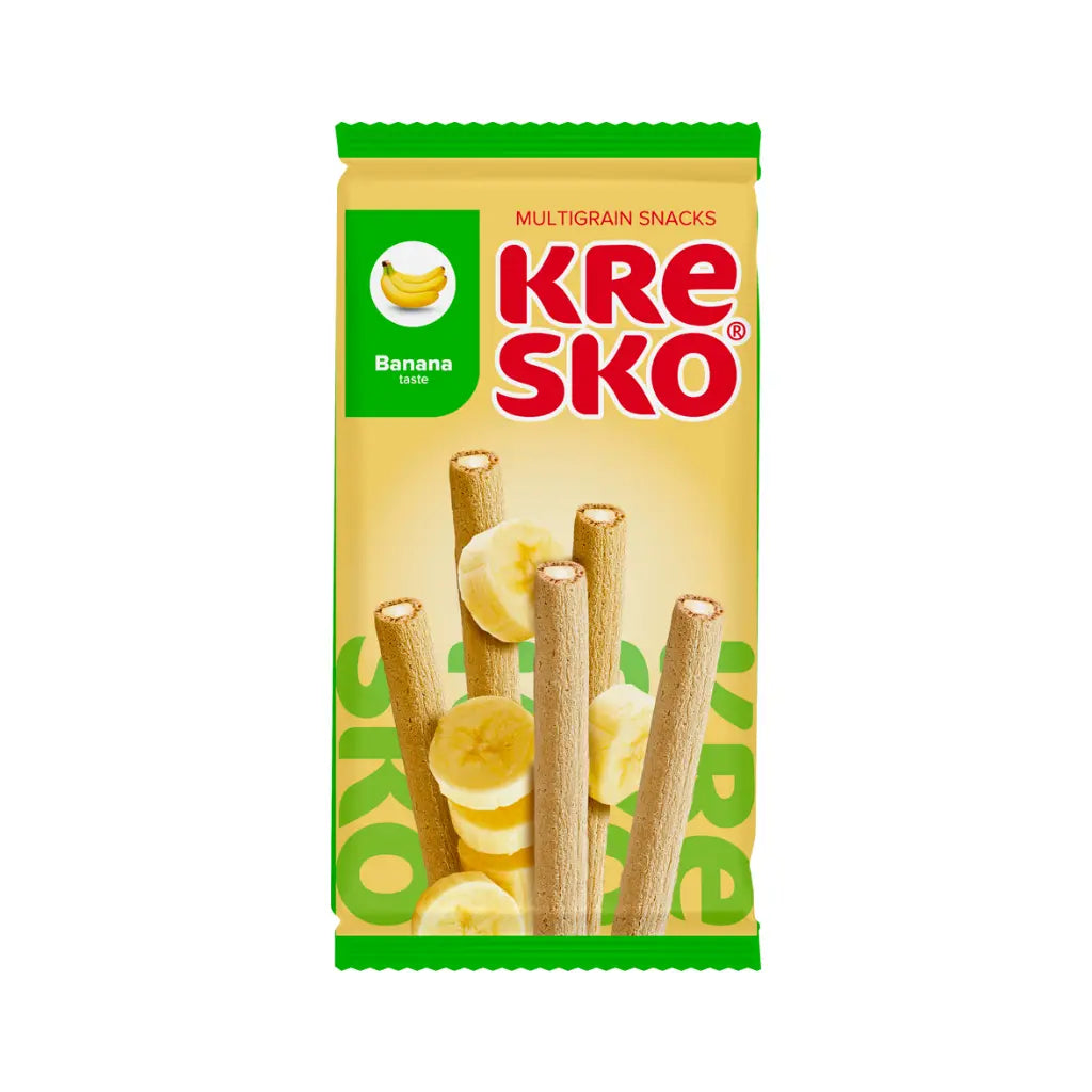 Kresko Banana Cereal Wafers with Filling, 140g — Exotic Snacks Company