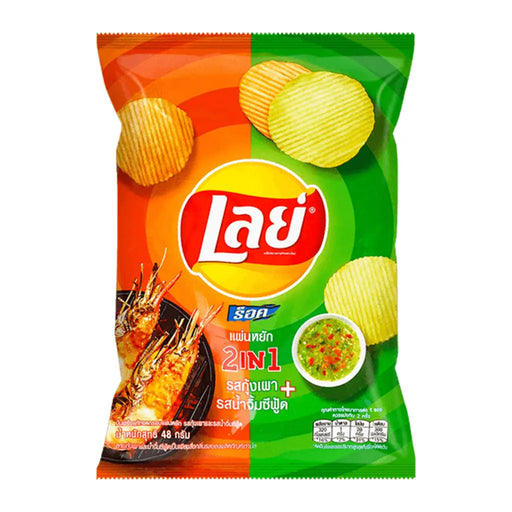 Lay's 2 in 1 Seafood Barbecue Flavor Potato Chips - 48g