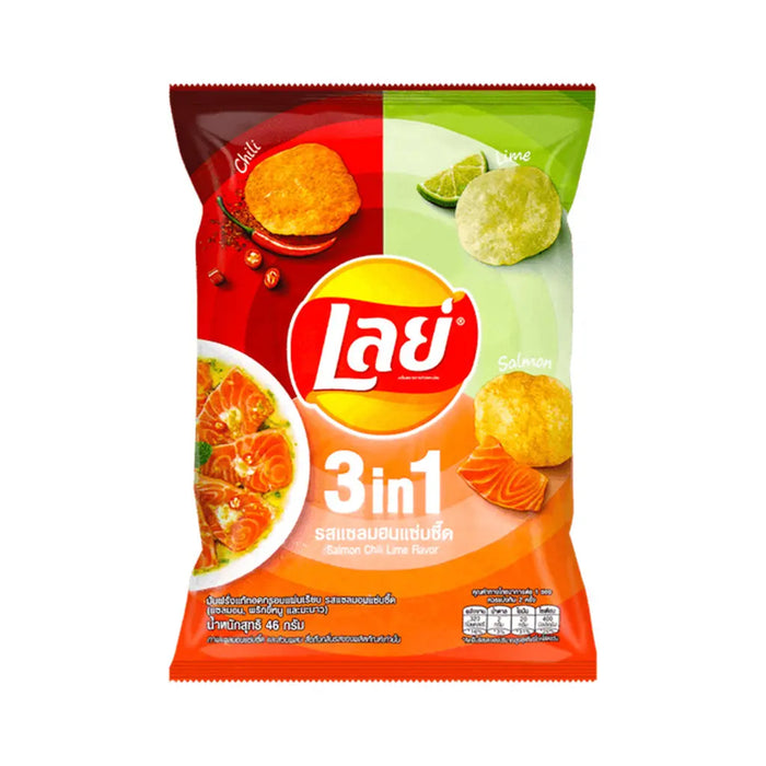 Lay's 3in1 Salmon Chili Lime Flavor Potato Chips - 48g