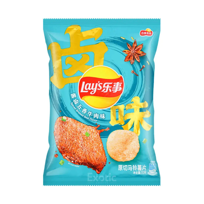 Lay's Five Spiced Braised Beef Flavor Potato Chips 60g Lay's