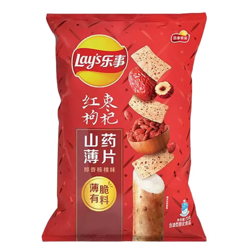 Lay's Jujube, Medlar & Walnut Flavor Yam Chips - 70g