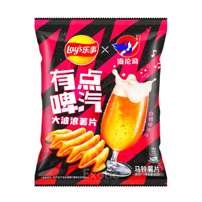 Lay's Limited Edition Craft Beer White Peach Flavor Potato Chips - 70g Lay's
