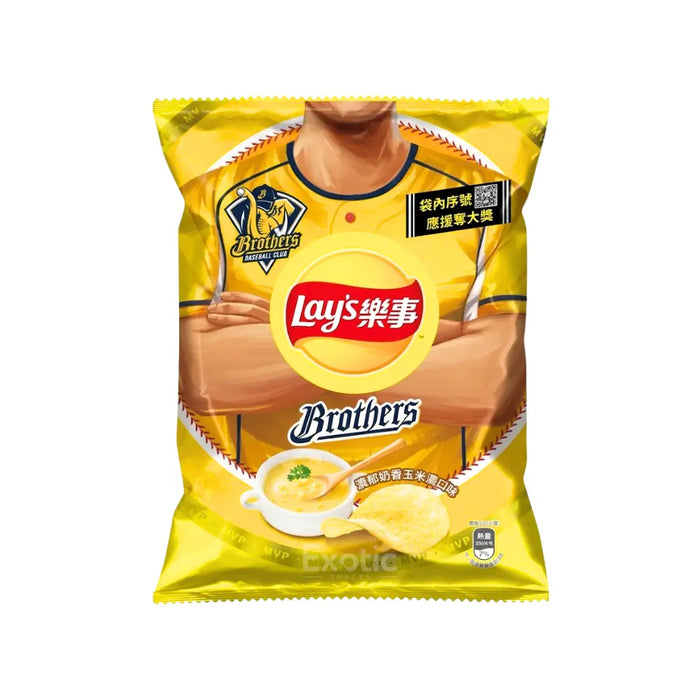 Lay's Creamy Corn Soup Flavor Potato Chips, 49g Lay's