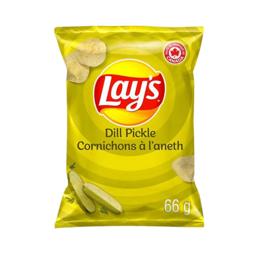 Lay's Dill Pickle Flavor Potato Chips, 66g Exotic Snacks Company