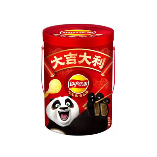Lay's Lunar New Year Kung Fu Panda Bucket Gift Box, 620g x 16-Bags Exotic Snacks Company