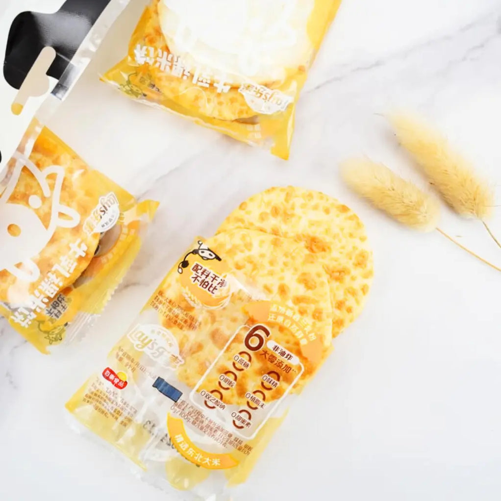 Lay's Milk Rice Crackers Non-Fried Healthy Snack, 60g — Exotic Snacks ...