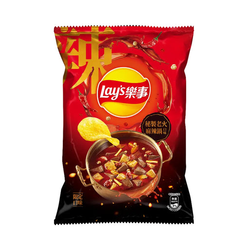 Lay's Secret Lao Huo Spicy Hot Pot Flavored Potato Chips, 60g Lay's