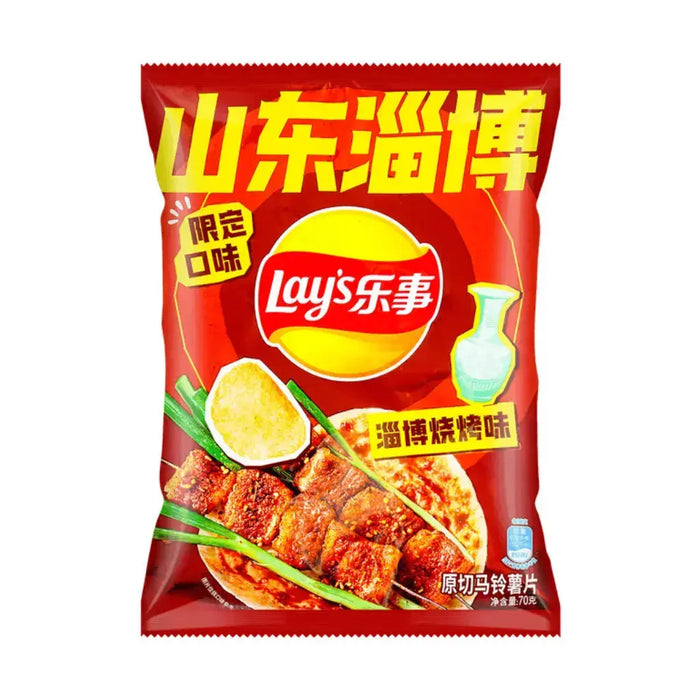 Lay's Zibo Barbecue Flavor Potato Chips, 70g Lay's