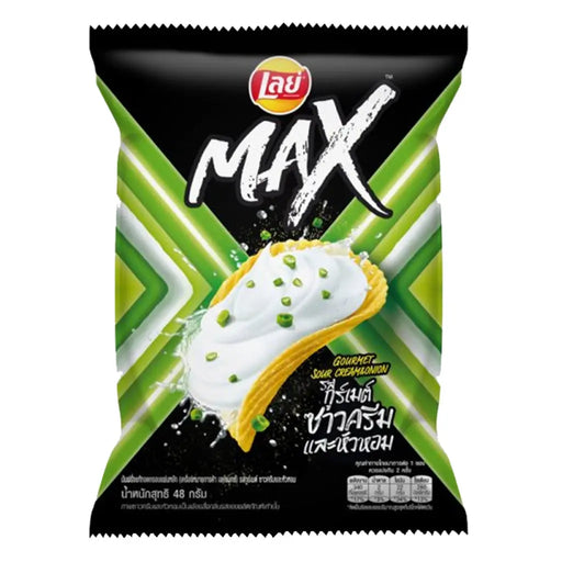Lays Max Gourmet Sour Cream & Onions Potato Chips - 48g