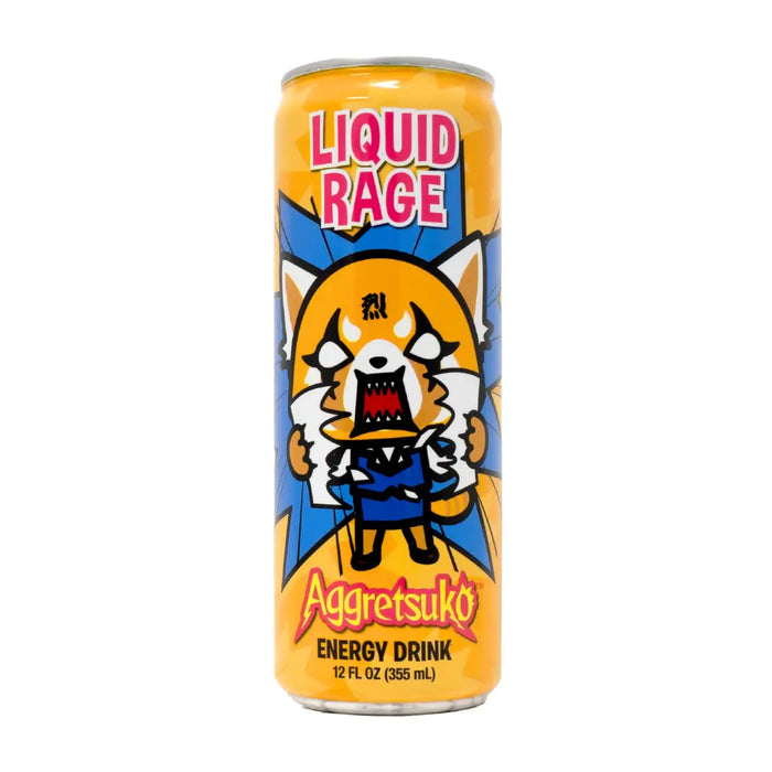 Liquid Rage Aggretsuko Energy Drink - 12oz Sanrio